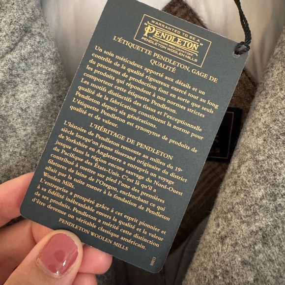 Pendleton Michigan Ave Water Resistant Wool Blend Long Down Coat - Picture 10 of 12